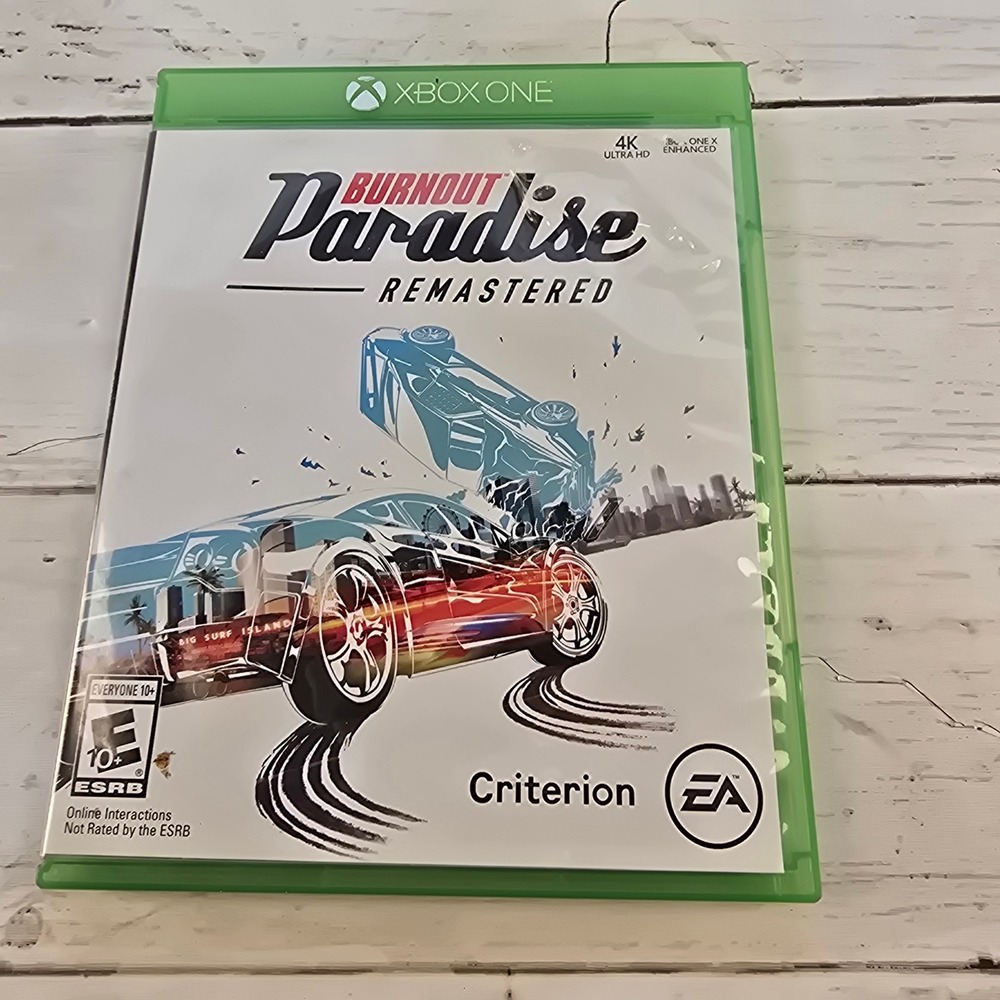 Burnout Paradise Remastered Xbox One EA Criterion Racing Game 4K Ultra HD